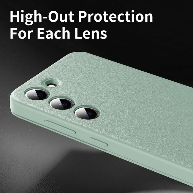 Husa pentru  Samsung Galaxy S23 Plus  Smart Window View Tip Carte – Design Premium, Vizualizare Inteligenta, Protectie 360°, Card Slot, Textura Mata Eleganta - Verde