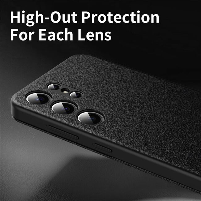 Husa pentru  Samsung Galaxy S23 Ultra 5G Smart Window View Tip Carte – Design Premium, Vizualizare Inteligenta, Protectie 360°, Card Slot, Textura Mata Eleganta - Negru
