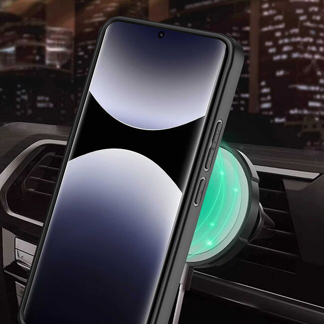 Husa pentru  Xiaomi Redmi Note 14 Pro+ Plus / Note 14 Pro 5G TitanX HaloStand Pro cu Inel Pivotant Magnetic 360° & Kickstand, Textura Carbon, protectie lentile - Gri