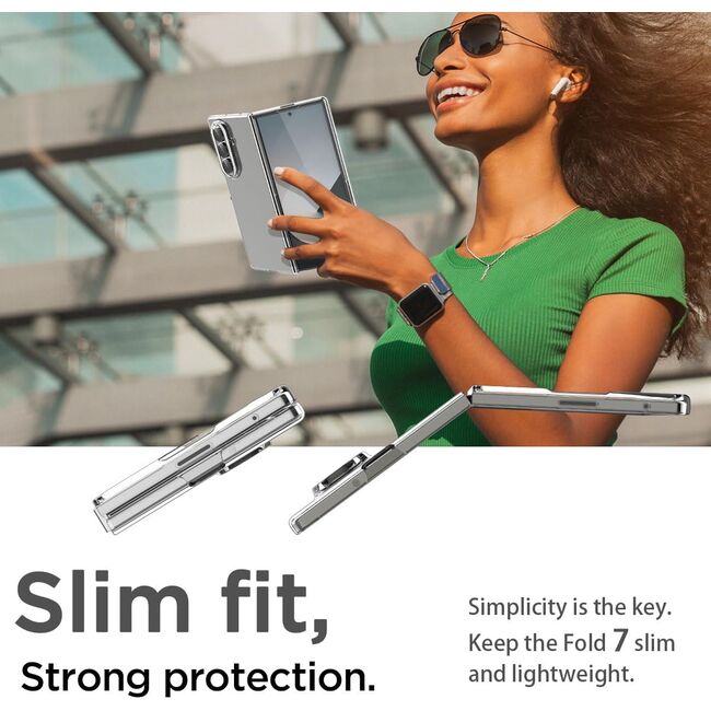 Husa pentru Samsung Galaxy Z Fold 7 Anti-Shock 1.5mm, transparent