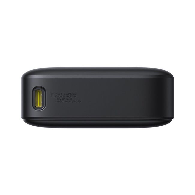 Power Bank 20000mAh, 65W, Cablu Incorporat Type-C - Baseus Free2Pull - Negru