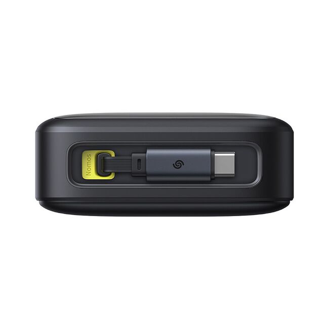 Power Bank 20000mAh, 65W, Cablu Incorporat Type-C - Baseus Free2Pull - Negru