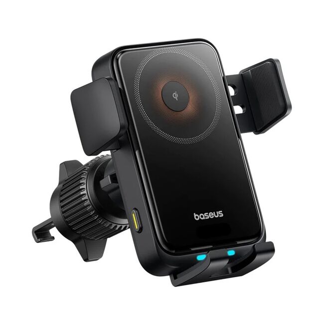 Suport de Telefon cu Incarcare Wireless, 15W, LED - Baseus Wisdom Pro - Negru