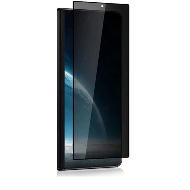 Folie sticla pentru  Samsung Galaxy Z Fold 7 pentru ecranul exterior 111D Privacy Full Glue, negru