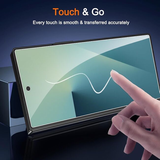 Folie sticla pentru  Samsung Galaxy Z Fold 7 pentru ecranul exterior 111d Full Cover / Full Glue tempered glass - clear
