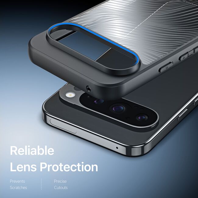 Husa pentru  Google Pixel 10 Pro XL Flowing Lines Comfort Grip - transparent