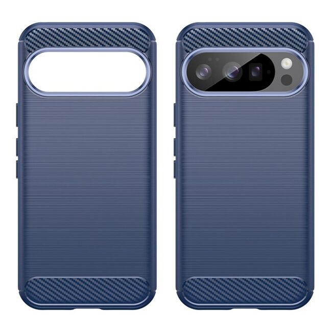 Husa pentru Google Pixel 10 / 10 Pro Carbon Liquid Silicone, Albastru