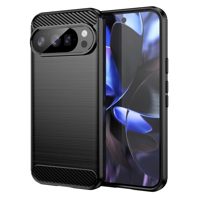 Husa pentru Google Pixel 10 / 10 Pro Carbon Liquid Silicone, Negru