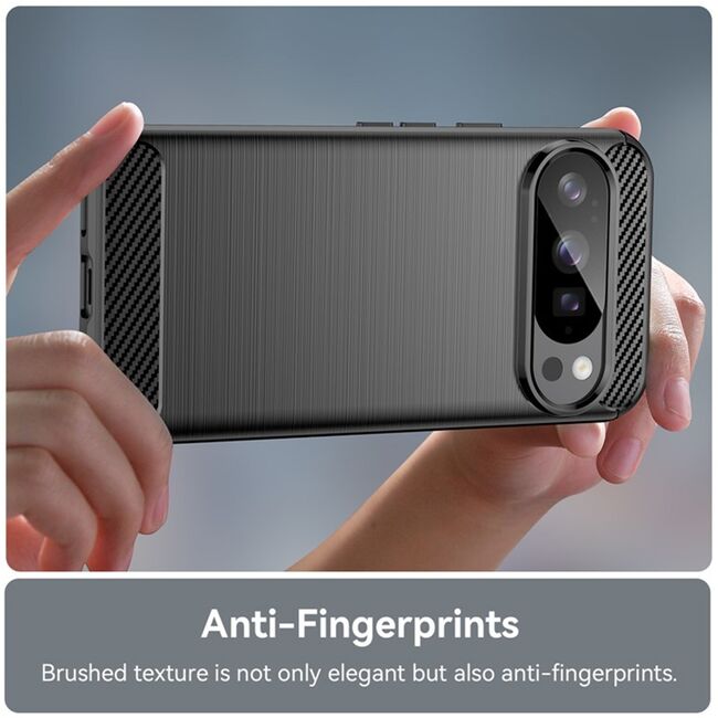 Husa pentru Google Pixel 10 / 10 Pro Carbon Liquid Silicone, Negru