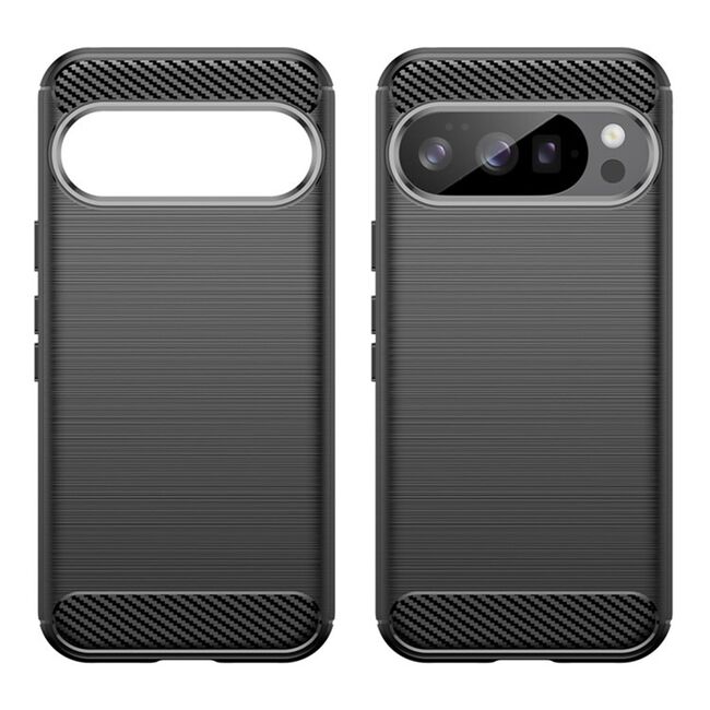Husa pentru Google Pixel 10 / 10 Pro Carbon Liquid Silicone, Negru