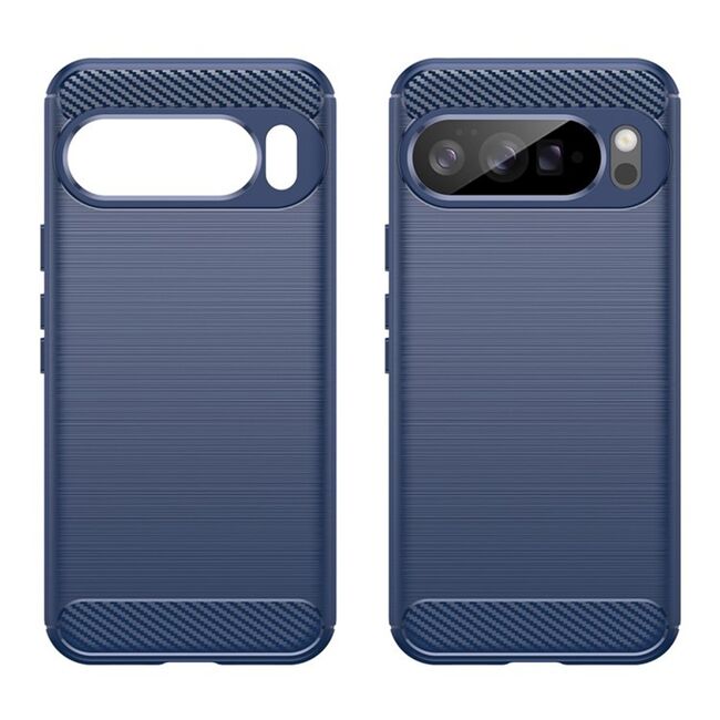 Husa pentru Google Pixel 10 Pro XL Carbon Liquid Silicone, Albastru