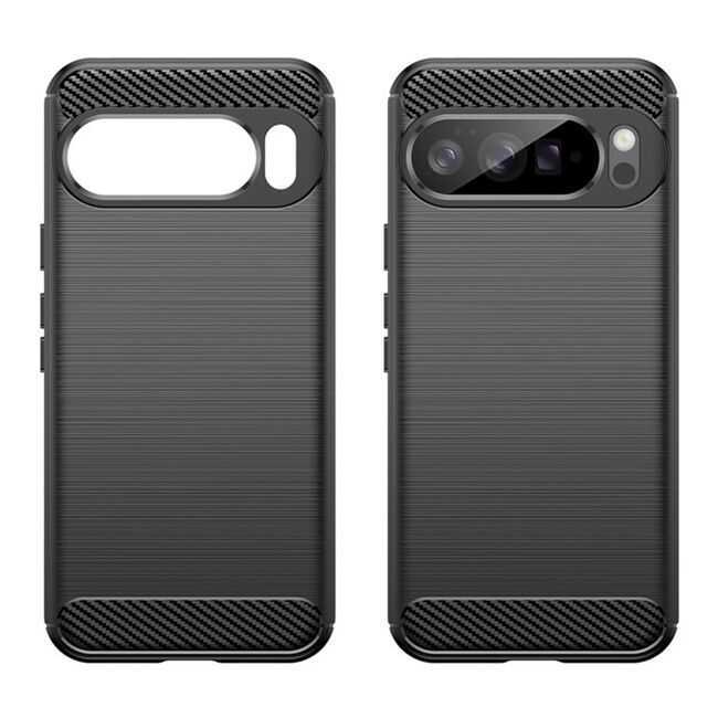 Husa pentru Google Pixel 10 Pro XL Carbon Liquid Silicone, Negru