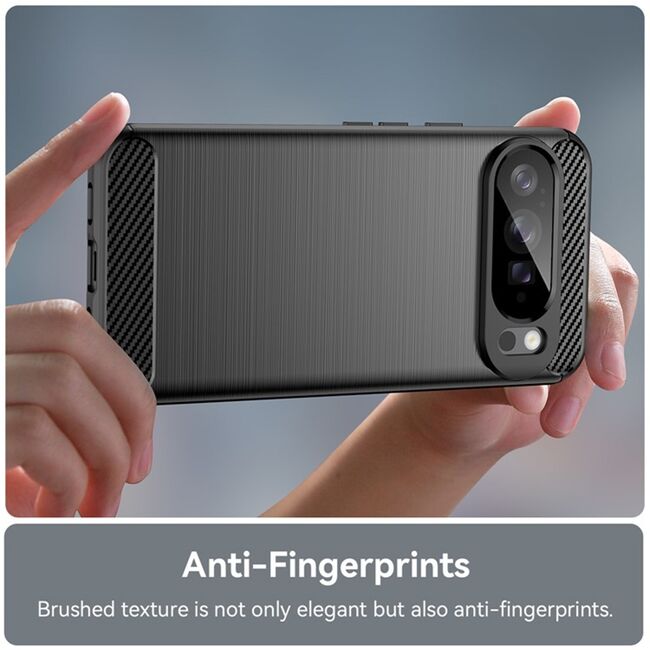 Husa pentru Google Pixel 10 Pro XL Carbon Liquid Silicone, Negru