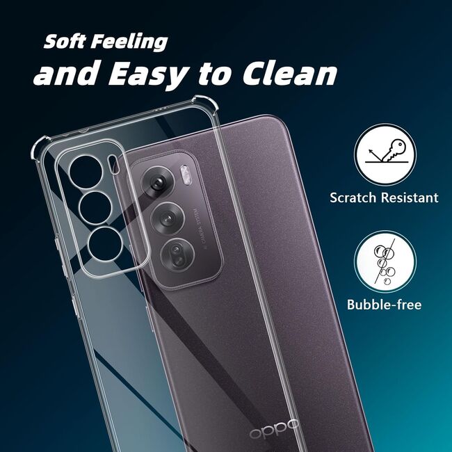 Husa pentru  Oppo A5 4G, 5G / Oppo A5m Slim Anti-Shock 1.5mm reinforced 4 corners, Transparent