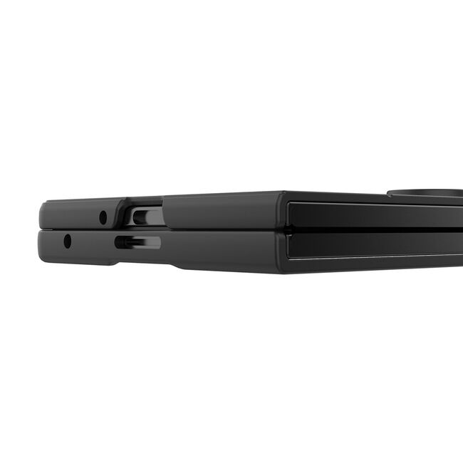 Husa pentru  Samsung Galaxy Z Fold 7 Liquid Silicone, Microfibre Lining, Non-Slip Airbag Design, Negru