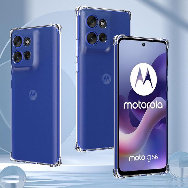 Husa pentru  Motorola Moto G56 Slim Anti-Shock 1.5mm reinforced 4 corners, Transparent