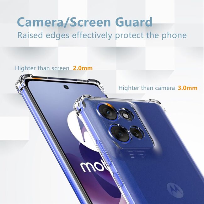 Husa pentru  Motorola Moto G56 Slim Anti-Shock 1.5mm reinforced 4 corners, Transparent