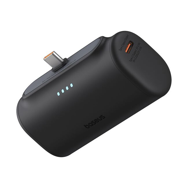 Acumulator Extern Type-C, 20W, 5000mAh + Cablu Type-C - Baseus - Negru
