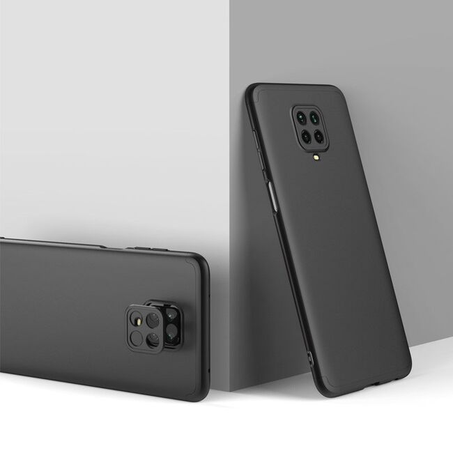Husa GKK Protectie 360 pentru Xiaomi Redmi 10X 4G / Note 9 (negru)