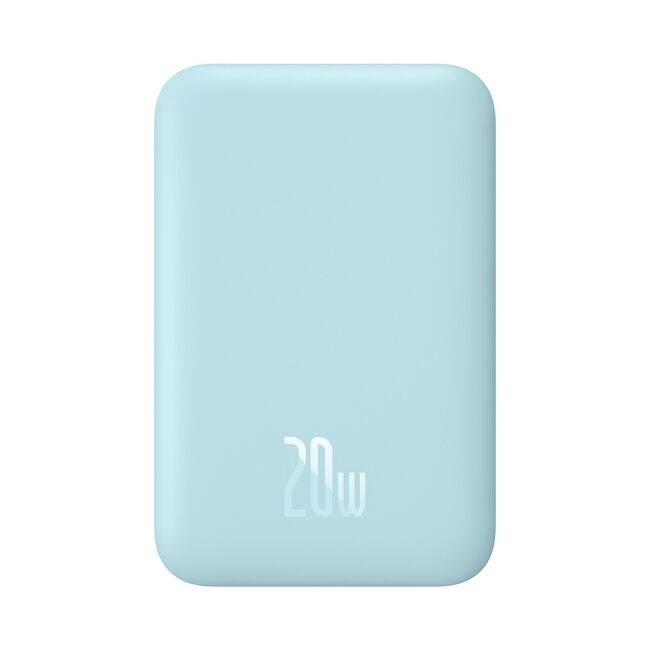 Acumulator Extern Type-C, Incarcare Wireless, 20W, 6000mAh + Cablu Type-C, 30cm - Baseus Mini Air  - Blue
