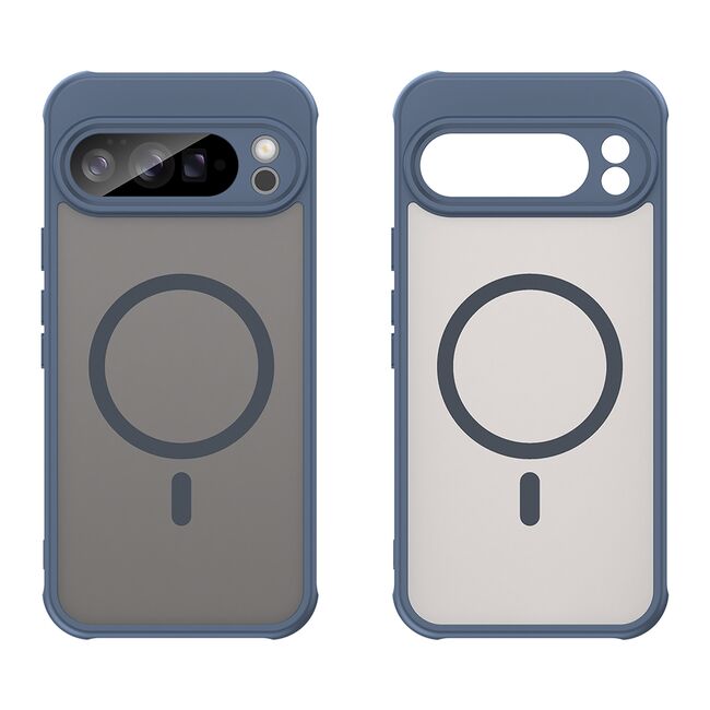 Husa pentru  Google Pixel 10 Pro XL cu protectie pentru lentile si MagSafe EasyCharge, Ghost Series Anti-ingalbenire, frosted - Albastru