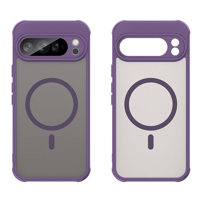Husa pentru  Google Pixel 10 Pro XL cu protectie pentru lentile si MagSafe EasyCharge, Ghost Series Anti-ingalbenire, frosted - Mov