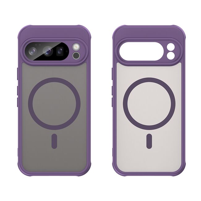 Husa pentru  Google Pixel 10 Pro cu protectie pentru lentile si MagSafe EasyCharge, Ghost Series Anti-ingalbenire, frosted - Mov