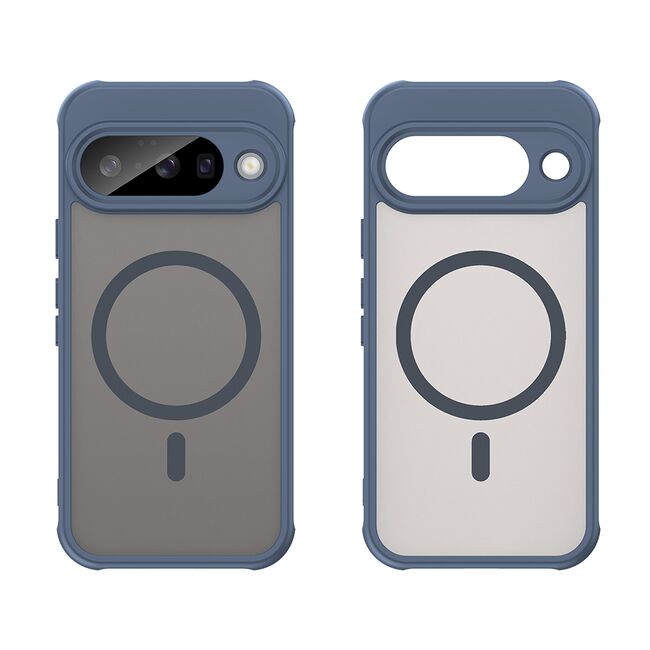Husa pentru  Google Pixel 10 cu protectie pentru lentile si MagSafe EasyCharge, Ghost Series Anti-ingalbenire, frosted - Albastru