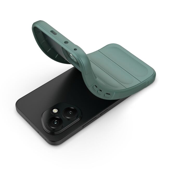 Husa pentru  Honor 400 Liquid Silicone, Microfibre Lining, Non-Slip Airbag Design, Verde