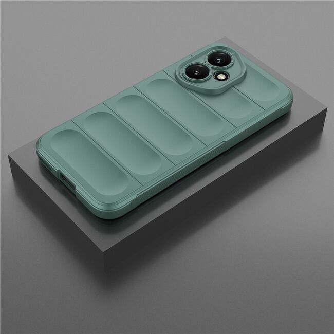 Husa pentru  Honor 400 Liquid Silicone, Microfibre Lining, Non-Slip Airbag Design, Verde