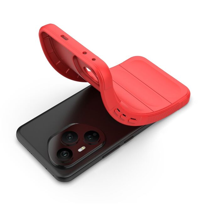 Husa pentru  Honor 400 Pro Liquid Silicone, Microfibre Lining, Non-Slip Airbag Design, Rosu