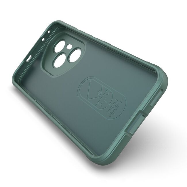 Husa pentru  Honor 400 Pro Liquid Silicone, Microfibre Lining, Non-Slip Airbag Design, Verde