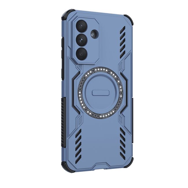 Husa pentru  Samsung Galaxy A56 TitanGuard MagGrip Ultra-Rezistenta cu Protectie Camera, Colturi Ranforsate si Compatibilitate MagSafe - Albastru