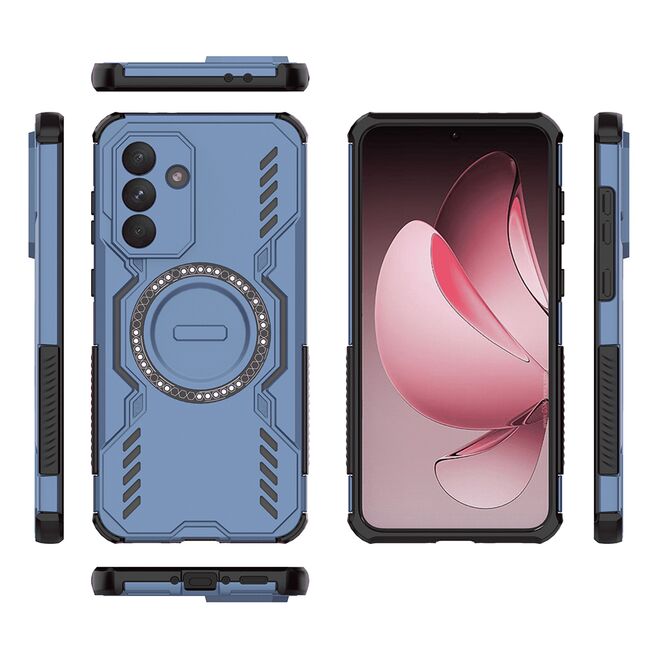 Husa pentru  Samsung Galaxy A56 TitanGuard MagGrip Ultra-Rezistenta cu Protectie Camera, Colturi Ranforsate si Compatibilitate MagSafe - Albastru