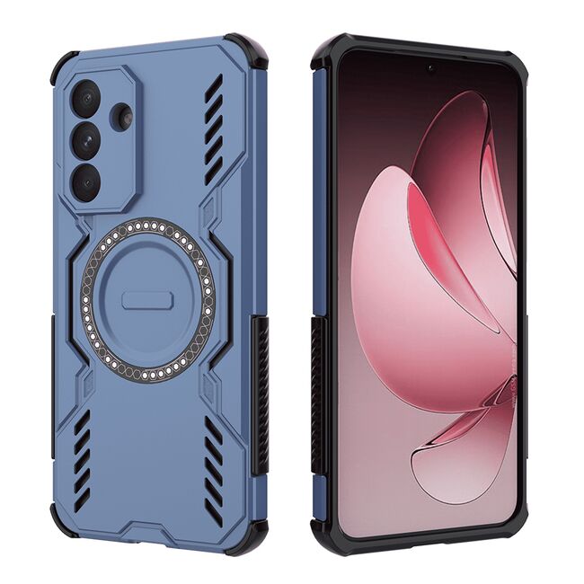 Husa pentru  Samsung Galaxy A56 TitanGuard MagGrip Ultra-Rezistenta cu Protectie Camera, Colturi Ranforsate si Compatibilitate MagSafe - Albastru