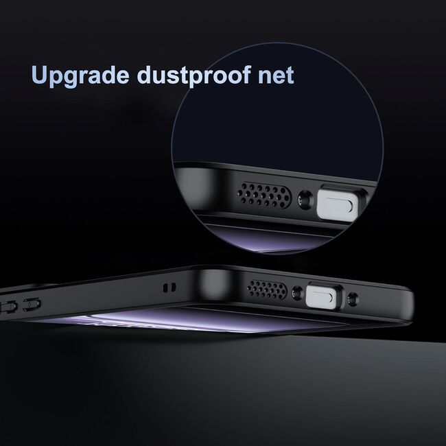Husa pentru OnePlus Nord 5 cu protectie pentru lentile si MagSafe EasyCharge, Ghost Series Anti-ingalbenire, frosted - Negru
