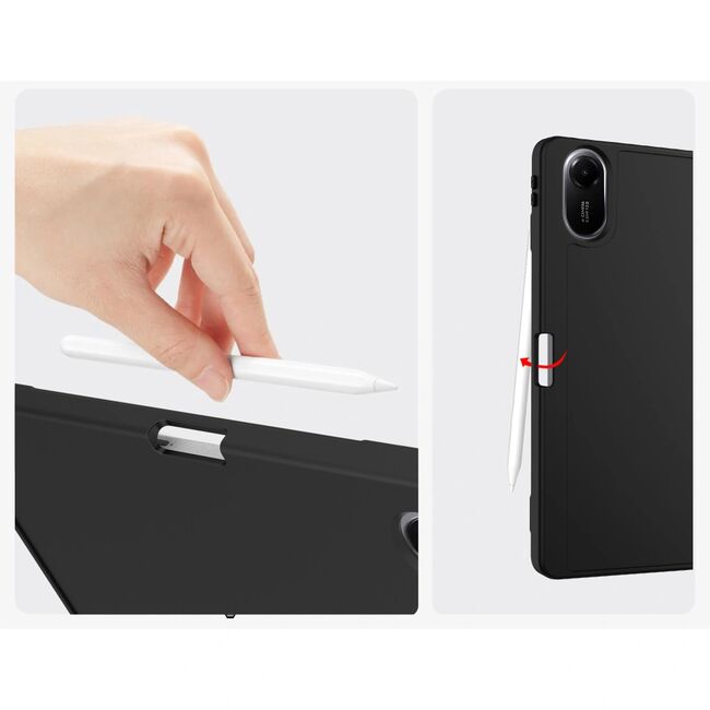 Husa pentru Xiaomi Redmi Pad 2 11 inch 2025 cu tastatura iluminata wireless detasabila RGB 7 lights, Bluetooth, USB Type-C, functie stand si slot stylus, negru