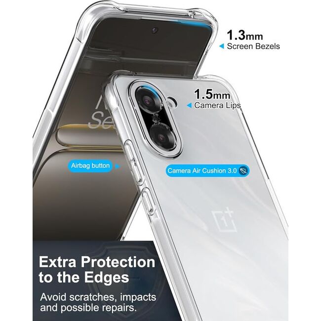 Husa pentru  OnePlus Nord CE5 Slim Anti-Shock 1.5mm reinforced 4 corners, Transparent