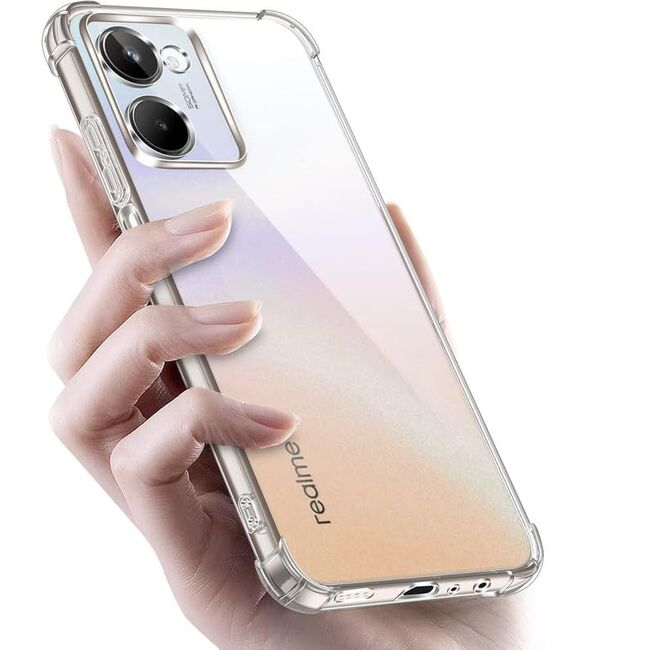 Husa pentru  Realme P3 Slim Anti-Shock 1.5mm reinforced 4 corners, Transparent