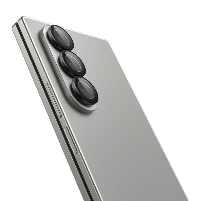 Set 2 x Folie Camera pentru Samsung Galaxy Z Fold 7 - Spigen Glas.tR Optik EZ Fit Pro HD - Negru