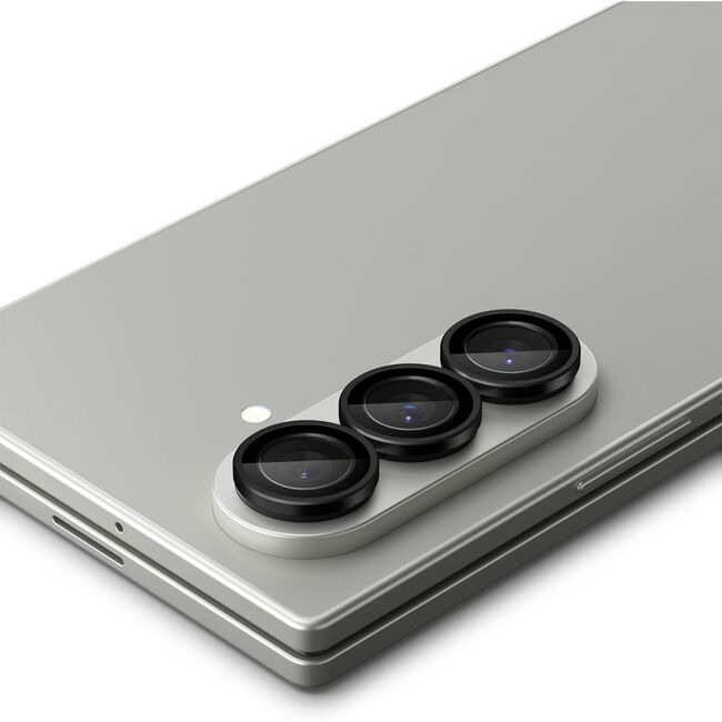 Set 2 x Folie Camera pentru Samsung Galaxy Z Fold 7 - Spigen Glas.tR Optik EZ Fit Pro HD - Negru