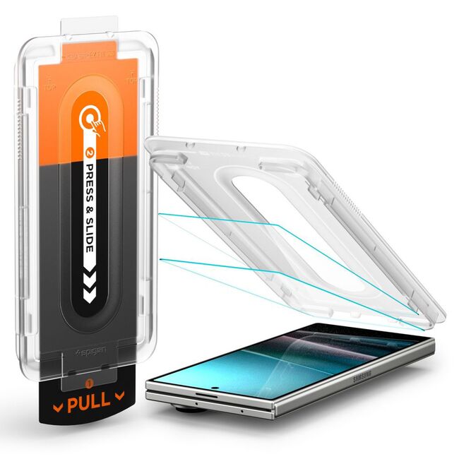 Set 2 x Folie pentru Samsung Galaxy Z Fold 7 - Spigen Glas.tR EZ FIT Pro HD pentru ecranul exterior - Clear