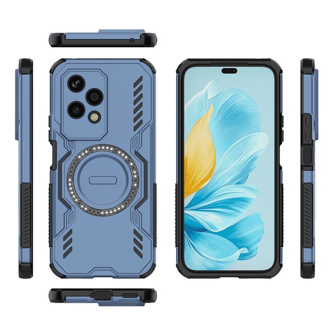 Husa pentru  Honor 200 Lite TitanGuard MagGrip Ultra-Rezistenta cu Protectie Camera, Colturi Ranforsate si Compatibilitate MagSafe - Albastru