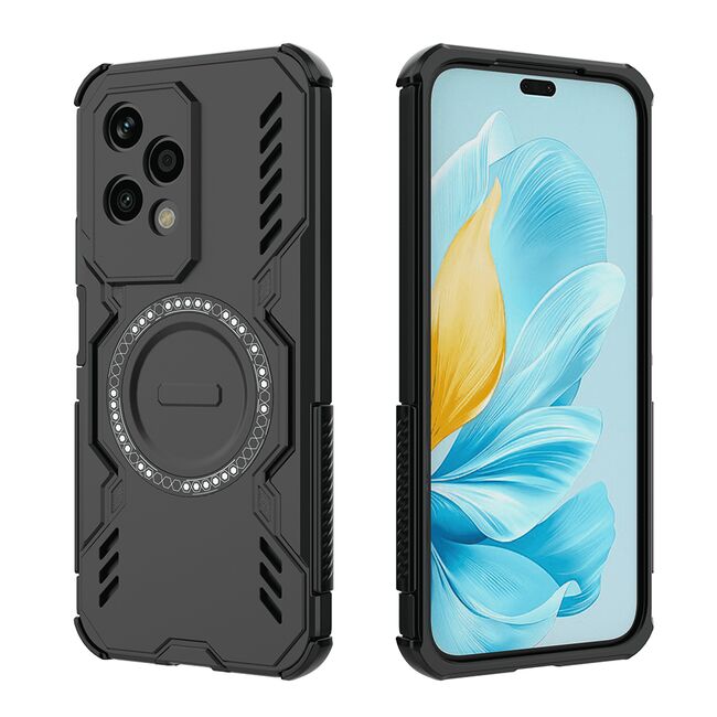 Husa pentru  Honor 200 Lite TitanGuard MagGrip Ultra-Rezistenta cu Protectie Camera, Colturi Ranforsate si Compatibilitate MagSafe - Negru