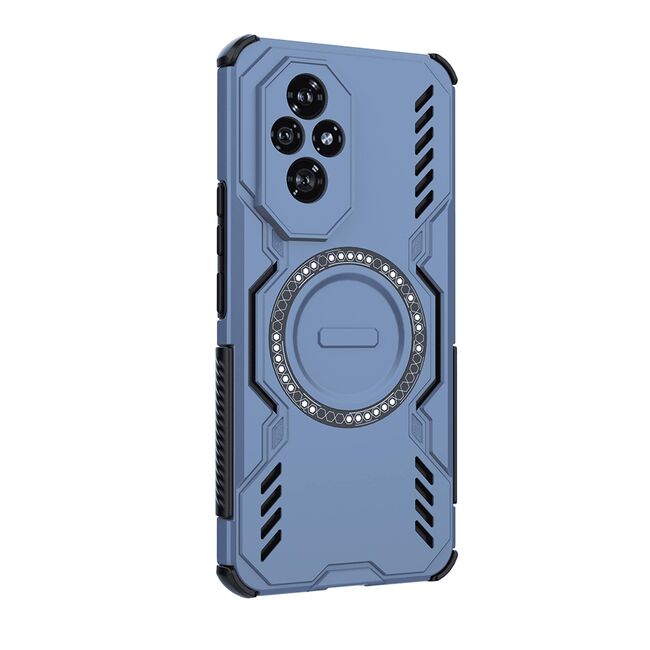 Husa pentru  Honor 200 TitanGuard MagGrip Ultra-Rezistenta cu Protectie Camera, Colturi Ranforsate si Compatibilitate MagSafe - Albastru