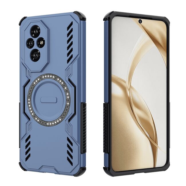 Husa pentru  Honor 200 TitanGuard MagGrip Ultra-Rezistenta cu Protectie Camera, Colturi Ranforsate si Compatibilitate MagSafe - Albastru