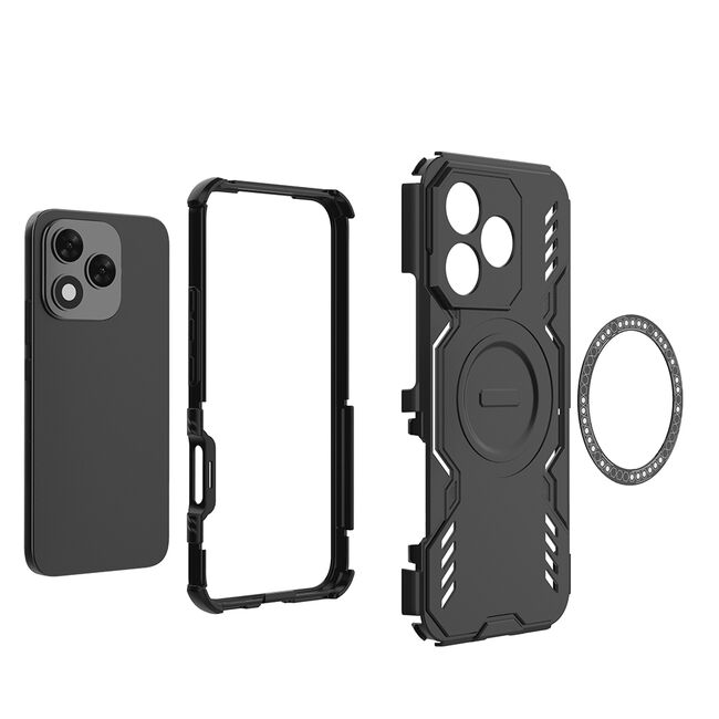 Husa pentru  Honor 400 Lite TitanGuard MagGrip Ultra-Rezistenta cu Protectie Camera, Colturi Ranforsate si Compatibilitate MagSafe - Albastru