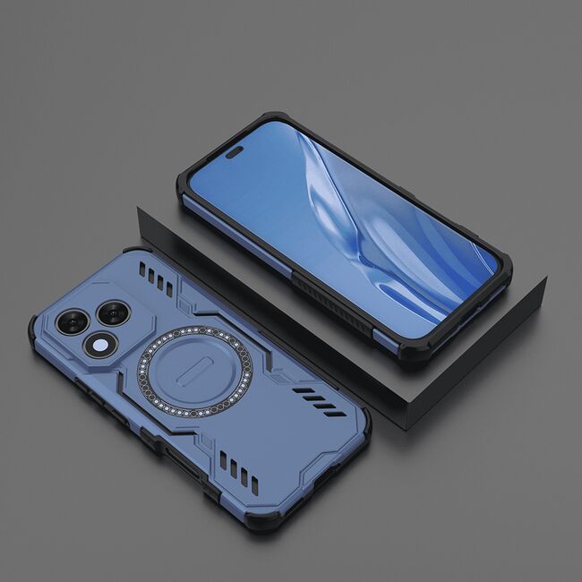 Husa pentru  Honor 400 Lite TitanGuard MagGrip Ultra-Rezistenta cu Protectie Camera, Colturi Ranforsate si Compatibilitate MagSafe - Albastru