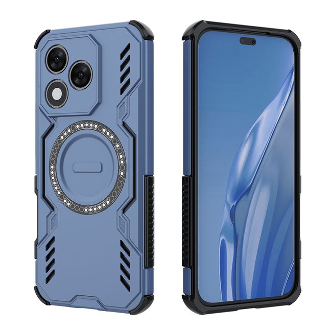 Husa pentru  Honor 400 Lite TitanGuard MagGrip Ultra-Rezistenta cu Protectie Camera, Colturi Ranforsate si Compatibilitate MagSafe - Albastru