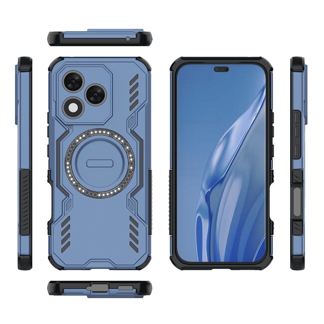Husa pentru  Honor 400 Lite TitanGuard MagGrip Ultra-Rezistenta cu Protectie Camera, Colturi Ranforsate si Compatibilitate MagSafe - Albastru